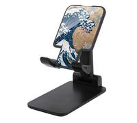 The Great Wave of Kanagawa Art Cell Phone Stand Foldable Desktop Phone Stand Mobile Phone Holder Office Accessories