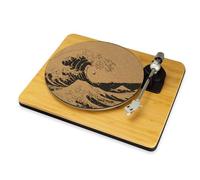 The Great Wave of Kanagawa Record Player Slip Mat TurnTable DJ Slip Mat UV Printed (Large 12")