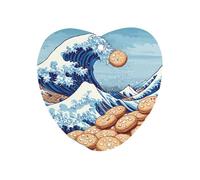 The Great Wave Off Cookiees Hanging Car Air Fresheners 1Pcs Aromatherapy Tablets Automotive Fragrance Scented Card Decor Love form