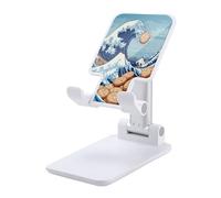 The Great Wave Off Cookiees Plastic Phone Stand Folding Adjustable Mobile Holder Compatible with All Smartphone