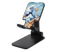 The Great Wave Off Cookiees Plastic Phone Stand Folding Adjustable Mobile Holder Compatible with All Smartphone
