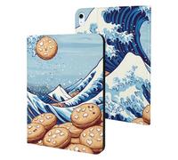 The Great Wave Off Cookiees Slim Tablet Cases Compatible with iPad Series Without Pencil Holder Protective Cover Compatible with ipad Air5/air4 (10.9in) /ipad Pro 2018(11in)