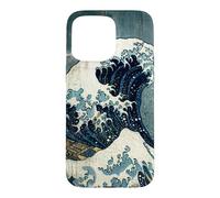 The Great Wave off Kanagawa and Pirate Ship Japanese vintage Case for iPhone 15 Pro Max