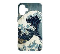 The Great Wave off Kanagawa and Pirate Ship Japanese vintage Case for iPhone 16 Plus