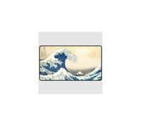 The Great Wave off Kanagawa Black Stitched Playmat - Board Game