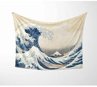 The Great Wave off Kanagawa Blanket | Hokusai Famous Japanese Art Throw | Ocean Wave Fleece Bedding | Traditional Ukiyo-e Artwork | Cosy Artistic Home Decor | Gift for Art Lovers, Students, Teachers