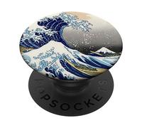 The Great Wave Off Kanagawa Hokusai, Japanese Fine Art Wave PopSockets Adhesive PopGrip