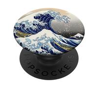 The Great Wave Off Kanagawa, Hokusai Japanese Fine Art Wave PopSockets Adhesive PopGrip