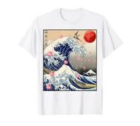 The Great Wave Off Kanagawa Japanese Sakura Samurai Artwork T-Shirt