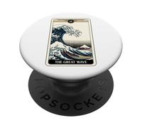 The Great Wave Off Kanagawa Tarot Card Artwork Japan PopSockets Adhesive PopGrip