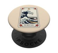 The Great Wave Off Kanagawa Tarot Card Artwork Japan PopSockets Adhesive PopGrip