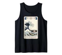 The Great Wave Off Kanagawa Tarot Card Funny Great Wave Tank Top