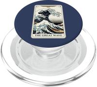 The Great Wave Off Kanagawa Tarot Card Retro Great Wave PopSockets PopGrip for MagSafe