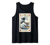 The Great Wave Off Kanagawa Tarot Card Retro Great Wave Tank Top