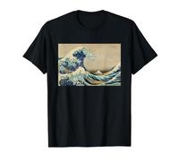 The Great Wave Off Kanagawa Value Graphic T-Shirt, Men, Black, L