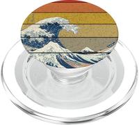 The Great Wave Off Kanagawa Vintage Sunset PopSockets PopGrip for MagSafe