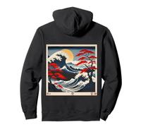 The Great Wave off Kanagawa woodblock adaptation Pullover Hoodie