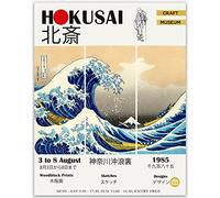 The Great Wave Poster - Kanagawa Wave Wall Art of Hokusai, Japanese Poster, Canvas Prints & Wall Art Wave, Japanese Poster for Home Decor & Office Decor, Seascape Artwork (50cm x 70cm)