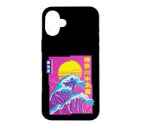 The Great Wave, Vaporwave Anime Aesthetic Glitch Japanese Case for iPhone 16 Plus