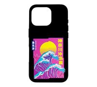 The Great Wave, Vaporwave Anime Aesthetic Glitch Japanese Case for iPhone 16 Pro