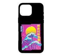 The Great Wave, Vaporwave Anime Aesthetic Glitch Japanese Case for iPhone 16 Pro Max