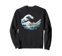 The Great Wave with Red Balloon Parody Sweatshirt