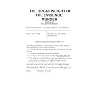 The Great Weight of the Evidence: Murder