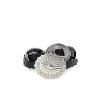The Great. x Stetson embossed Concho belt - Black M