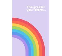 The Greater Your Storm Rainbow Themed TTC, IUI & IVF Journal / Notebook
