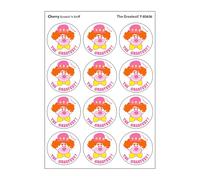 The Greatest!/Cherry Scent Retro Scratch 'n Sniff Stinky Stickers by Trend; 24 Seals/Pack - Authentic 1980s Designs!
