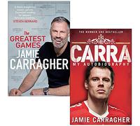 The Greatest Games & Carra My Autobiography By Jamie Carragher 2 Books Collection Set