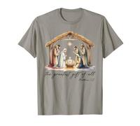The Greatest Gift Off All Nativity Jesus Matthew 1:21 T-Shirt