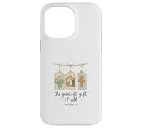 The Greatest Gifts of All Matthew 1:21 Nativity Watercolor Case for iPhone 14 Pro Max