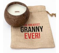 The Greatest Granny Ever - Coconut Bowl Candle - Toasted Coconut Scented - Soy Wax - Hand Poured - Gift Present