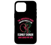 The Greatest Hero I Never Knew - Kidney Awareness Case for iPhone 16 Pro Max