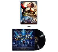 The Greatest Showman: 2017 Movie DVD + Motion Picture Soundtrack 12", 33rpm Vinyl Record Bundle Featuring Rewrite the Stars and This Is Me