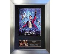 THE GREATEST SHOWMAN Signed Autograph Mounted Photo Reproduction PRINT A4 Rare Perfect Birthday (297 x 210mm) #717 (Silver Frame)