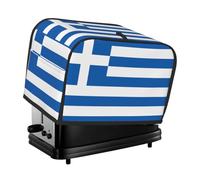 The Greek flag toaster cover is suitable for 2 small toaster covers with wide slots and comes with a storage pocket to meet diverse baking needs.