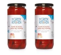 The Greek Kitchen Flame Roasted Red Peppers 360g (Pack of 2)