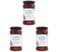 The Greek Kitchen Kalamata Whole Olives, Purple, 290 g (Pack of 3)