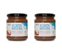 The Greek Kitchen Tahini, Honey & Cocoa Spread - Protein Rich, Palm Oil Free, No Added Sugar, 300g, Chocolate (Pack of 2)