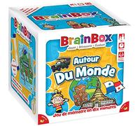 The Green Board Game Co. - BrainBox: Voyage Autour du Monde (Edition 2022) - Jeu de société - A partir de 8 Ans - 1 Joueur + - 10 Minutes