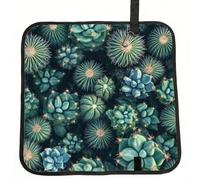 The Green Cactus Has Thorns Sitting Pad Foldable Seat Cushion Waterproof Lightweight Camping Seat Mat With Hook For Hiking Stadium Airplane, Sitting Pad