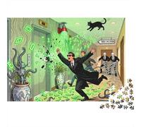 The Green-Coded Reality Bend Wooden Jigsaw Puzzle Waterproof 1000 Piece Puzzles for Adults Gifts Challenging And Brainteasing Home Decoration