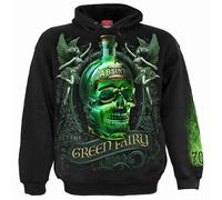 THE GREEN FAIRY - Hoody Black Spiral Black S