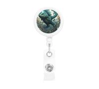 The Green Flying Fish Retractable Badge Holder Light and Durable Wear-Resistant for Daily Work Use