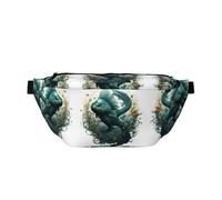 The Green Flying Fish Versatile Running Waist Pack Lightweight Breathable and Adjustable for Travel Cycling and Everyday Use