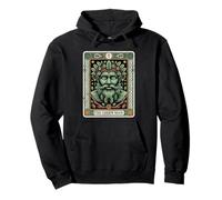 The Green Man Forest Spirit Nature Guardian Tarot Art Pullover Hoodie