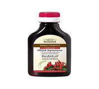 The Green Pharmacy Natural Burdock Root Oil with Red Peppers for Hair and Scalp Stimulates Hair Growth, Gives Strength - 100 ml