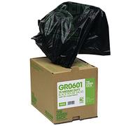 The Green Sack Heavy Duty Refuse Bag in Dispenser Black (Pack of 75) GRO601
